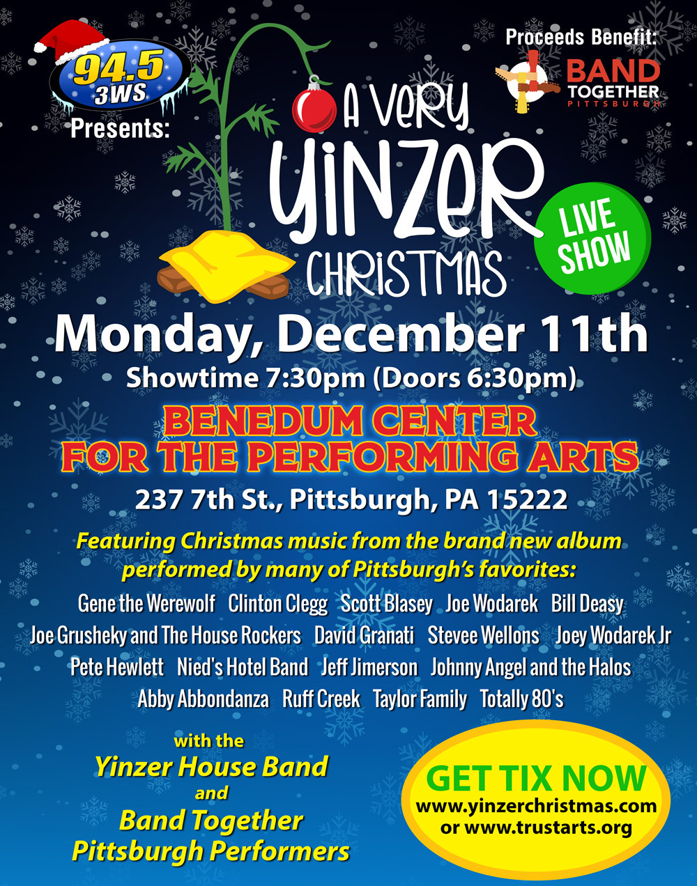 A Yinzer Christmas Christmas Celebration Band Together Pittsburgh